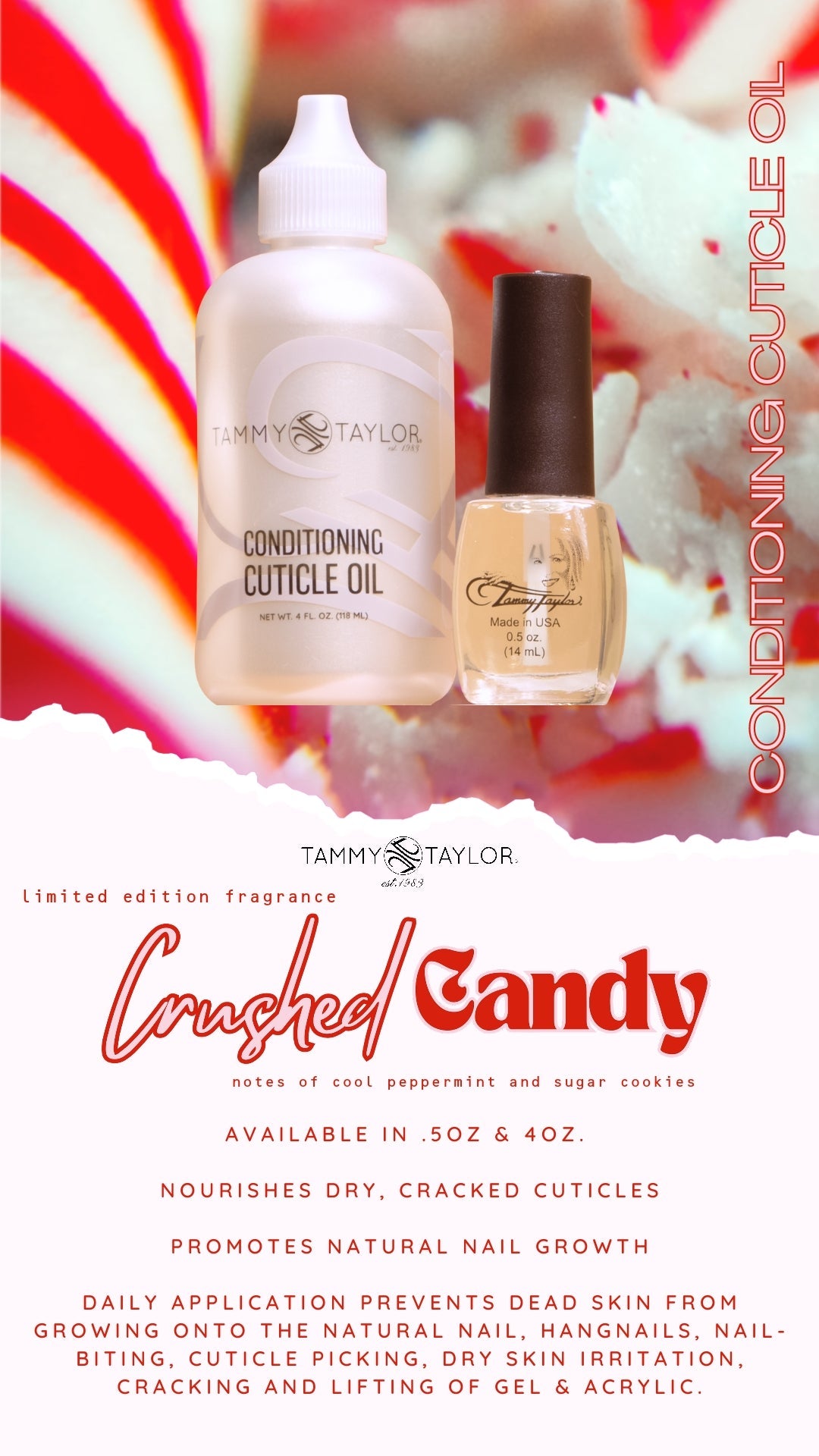 Tammy Taylor TTN Crushed Candy Cuticle Oil