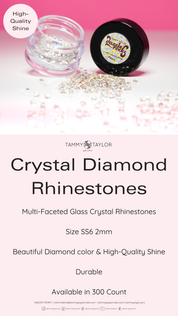 Tammy Taylor TTN Dazzle Rocks Crystal Diamond Rhinestones DRCD 0.8g