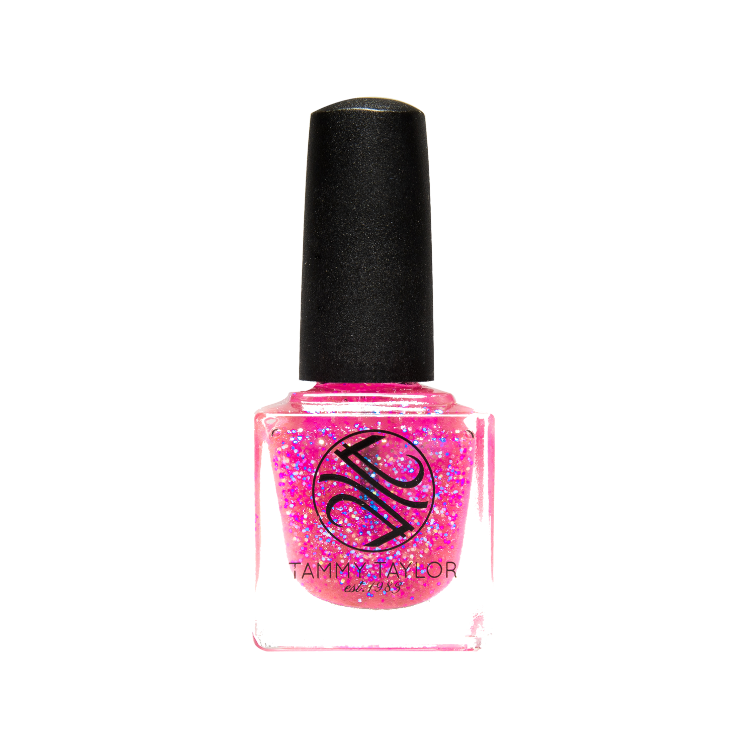 Tammy Taylor TTN Hot Pink Jelly Glitter Nail Lacquer